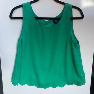 Emerald Scallop Crop Top💚💚💚💚